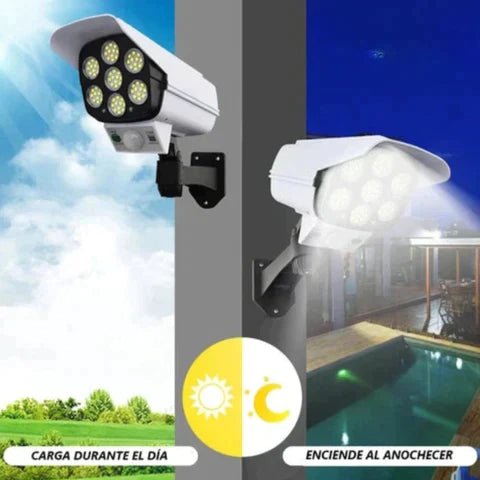 FOCO SOLAR TIPO CAMARA SEGURIDAD